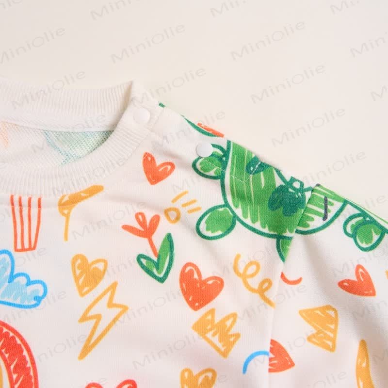 Baby Toddler Childlike Drawing Sweatshirt - image 5