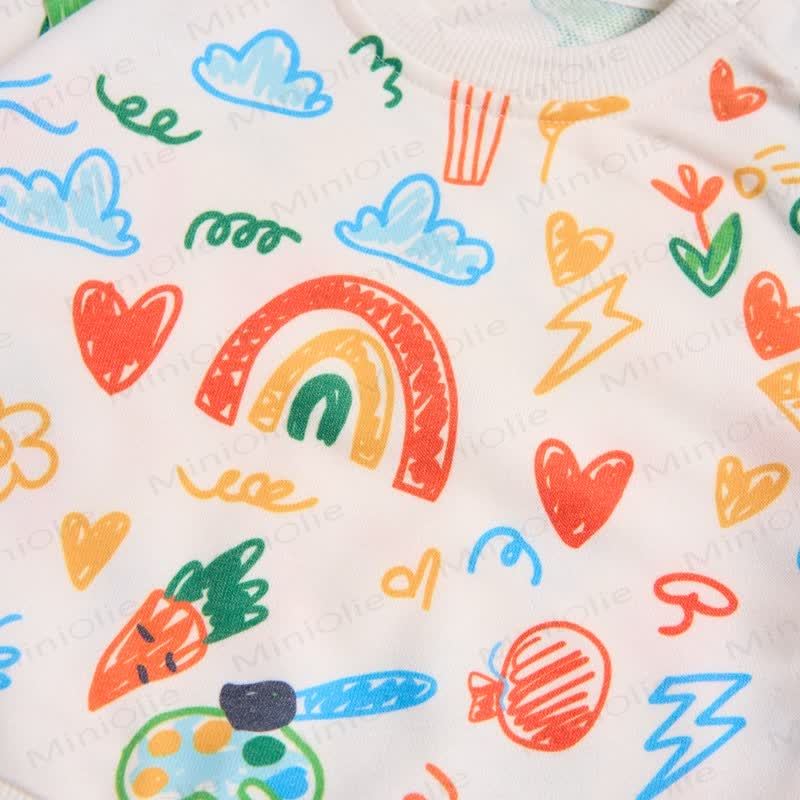 Baby Toddler Childlike Drawing Sweatshirt - image 6
