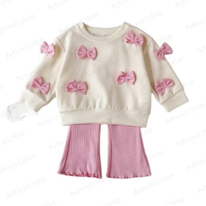 Baby 2-Piece Bow Sweatshirt and Pants Set - image 11