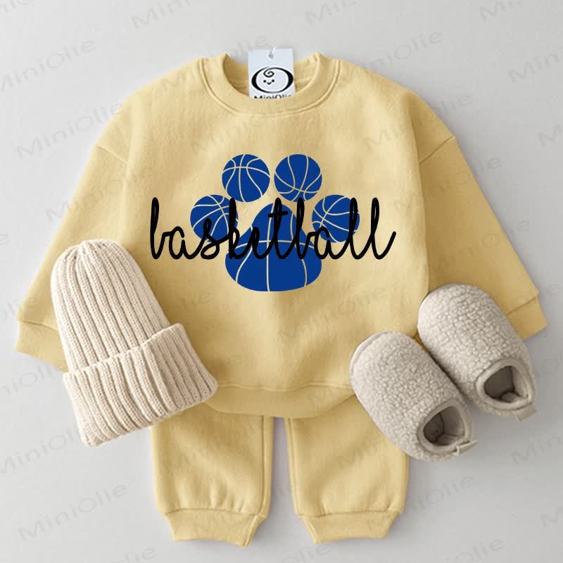 BASKETBALL Baby Paws 2-piece Yellow Set - Yellow - 2-3T - image 1