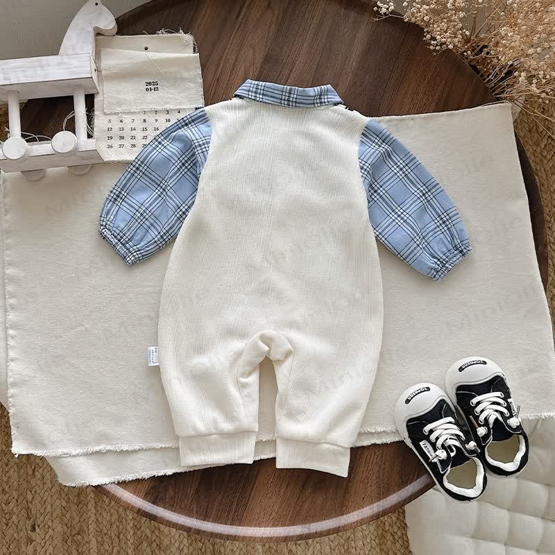 Baby Gentleman Dogs Patch Romper - image 2