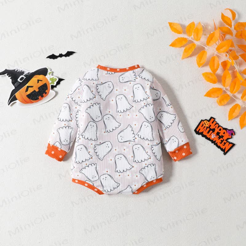 Baby Halloween Ghost Bodysuit - image 2