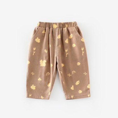 Baby Toddler Squirrel Leaves Pants - image 3