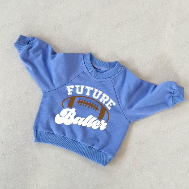 FUTURE BALLER Baby Blue Sweatshirt - Blue - 3-5T - image 1