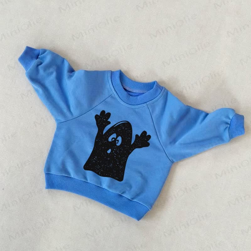 Baby Ghost Blue Sweatshirt - Blue - 3-5T - image 1