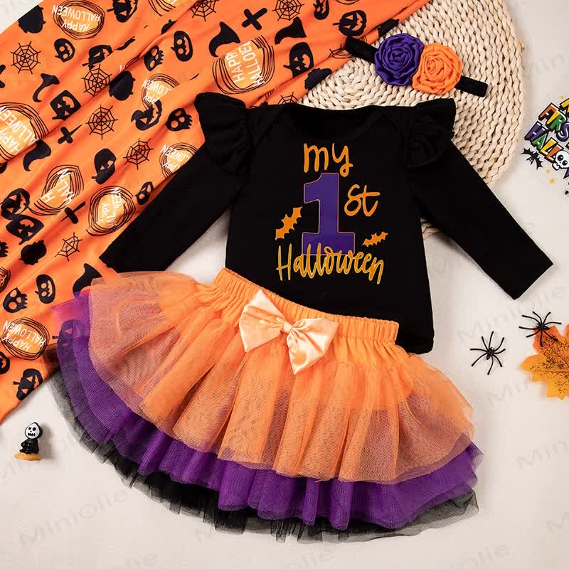 Baby Halloween Bodysuit Skirt Headband 3pcs Set - image 2