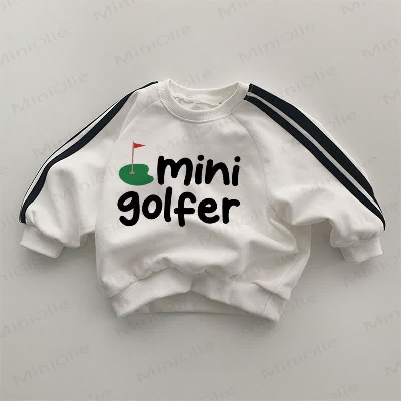MINI GOLFER Baby White Sweatshirt - White - 2-3T - image 1