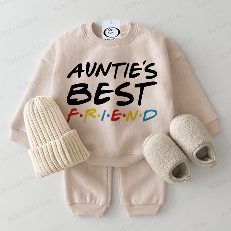 AUNTIE'S BEST FRIEND Baby 2-piece Beige Set - Beige - 2-3T - image 1