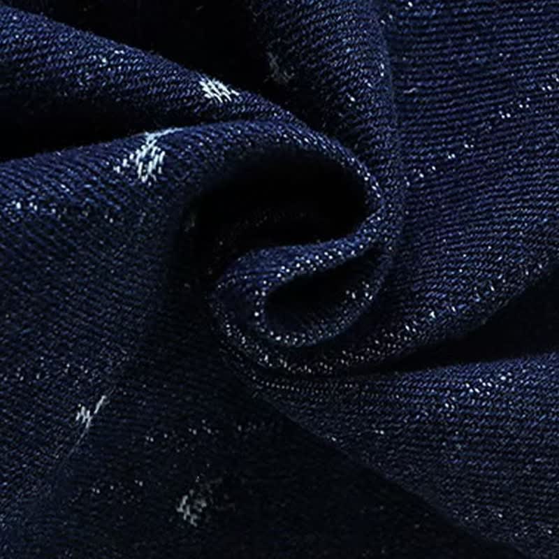 Baby Toddler Girl Bow Lace Printed Denim Pants - image 6