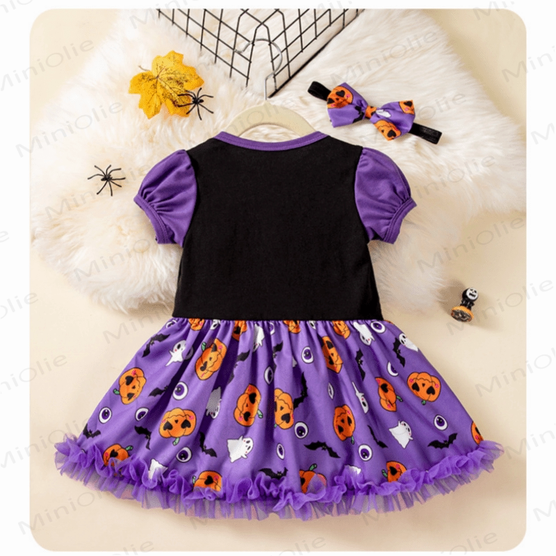MY 1ST HALLOWEEN Baby Dress with Headband - image 2