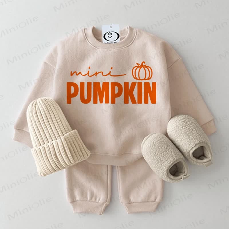 MINI PUMPKIN Baby 2-piece Beige Set - Beige - 2-3T - image 1
