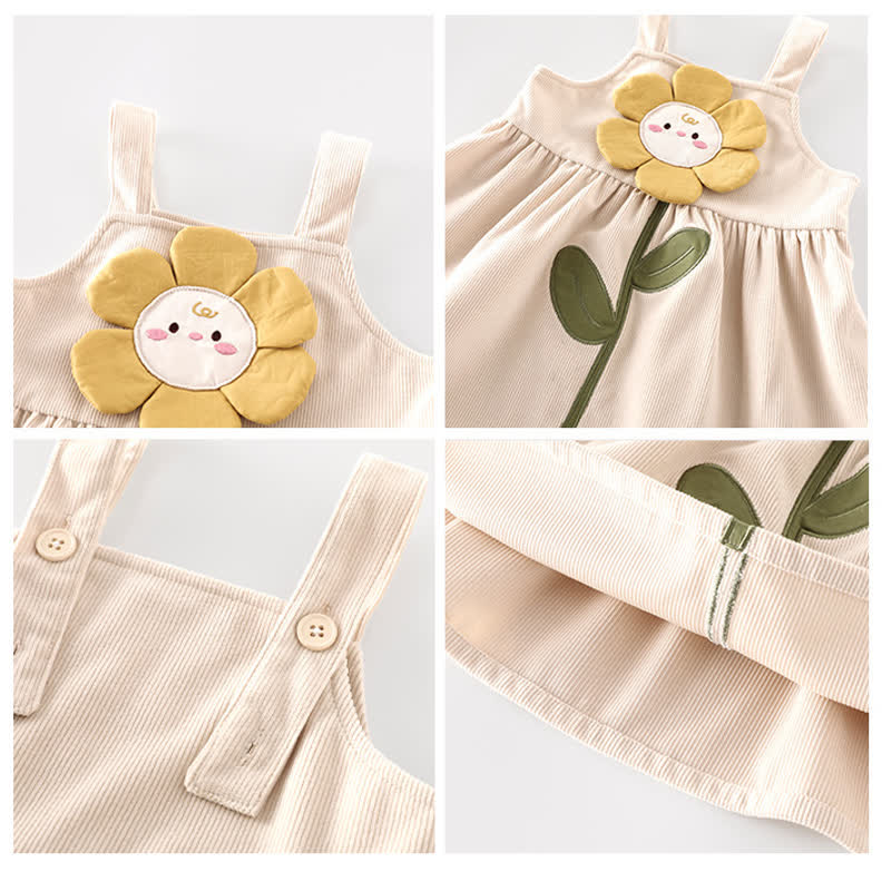 Baby Toddler Flower Cartoon Strap Dress - image 9