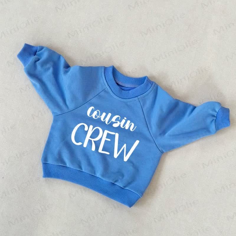COUSIN CREW Baby Toddler Blue Sweatshirt - Blue - 3-5T - image 1