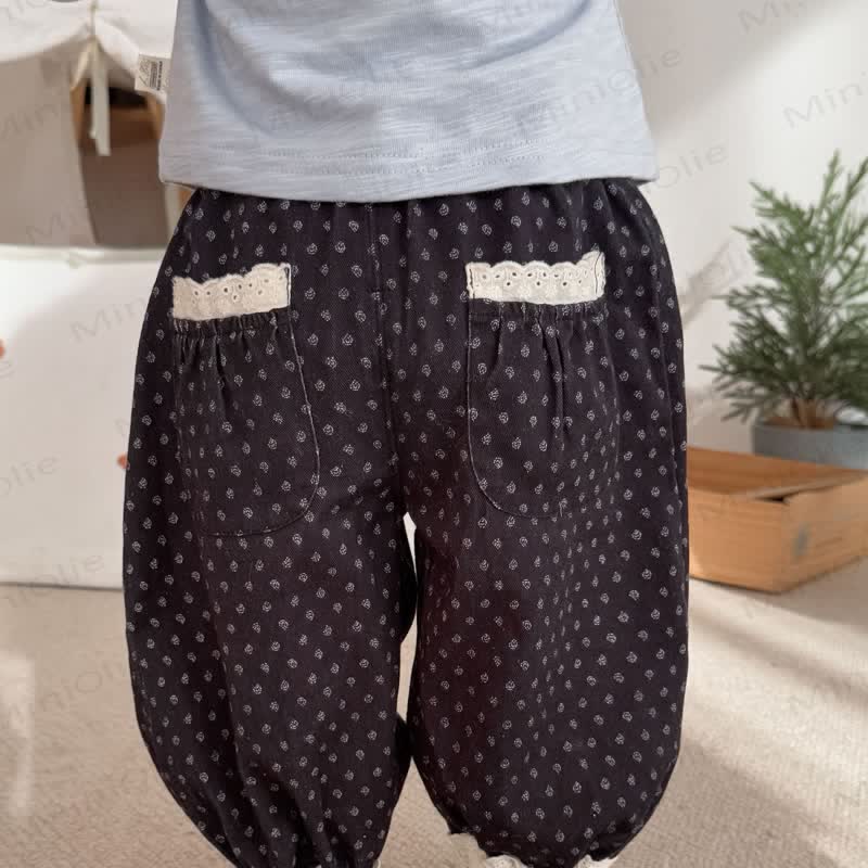 Baby Toddler Girl Floral Printed Pants - image 1