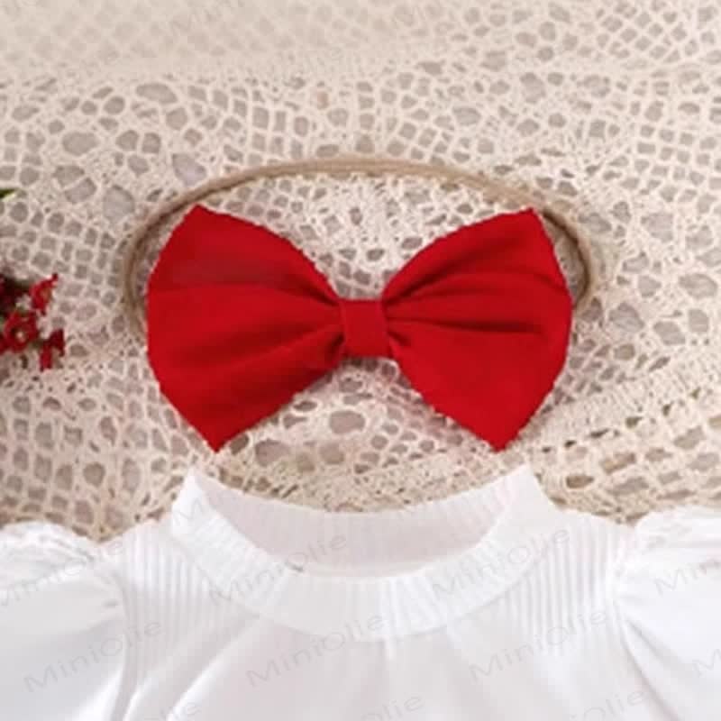 Baby Strawberry Bodysuit Socks and Headband - image 2
