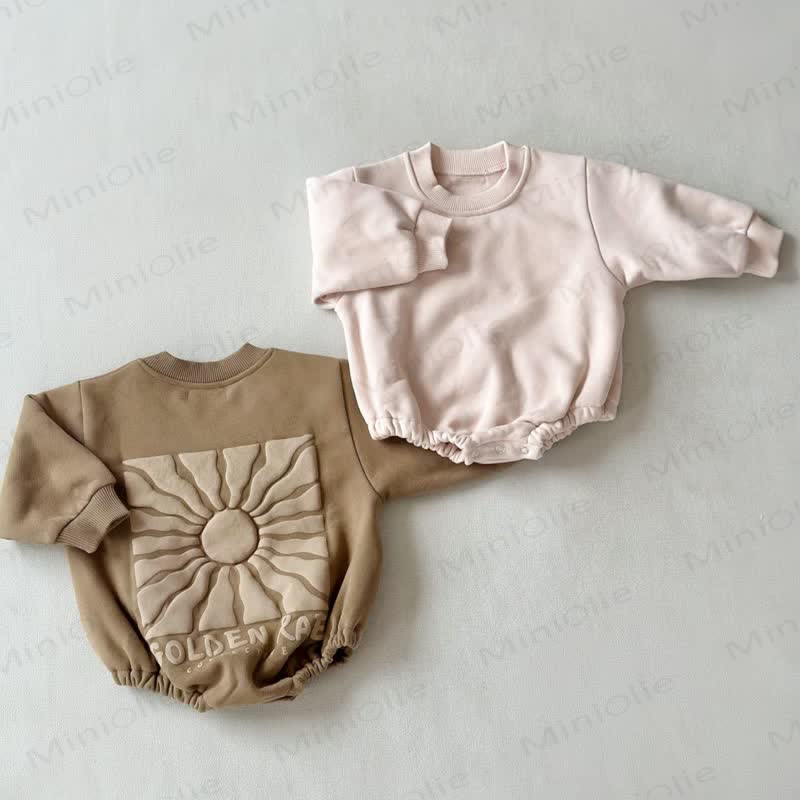 Baby Sun Fleece Lined Bodysuit - image 2