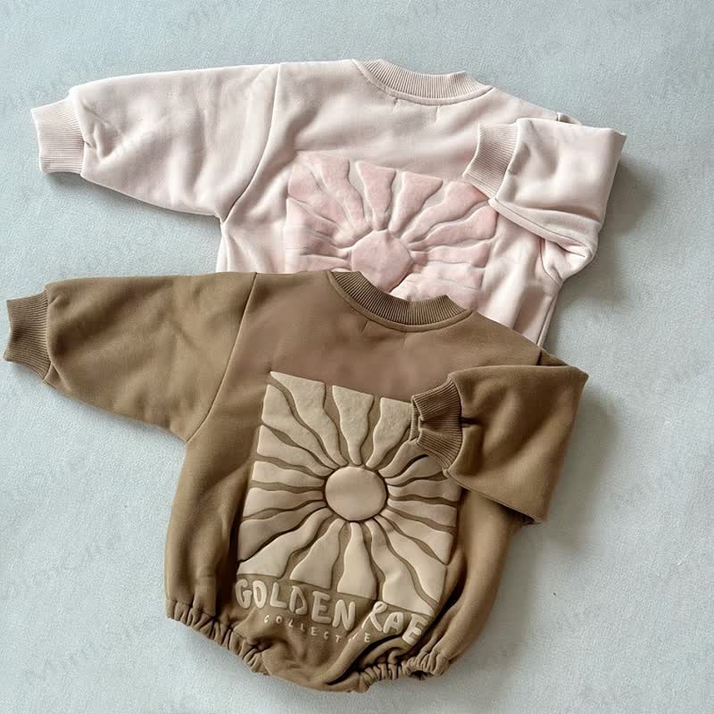 Baby Sun Fleece Lined Bodysuit - image 1
