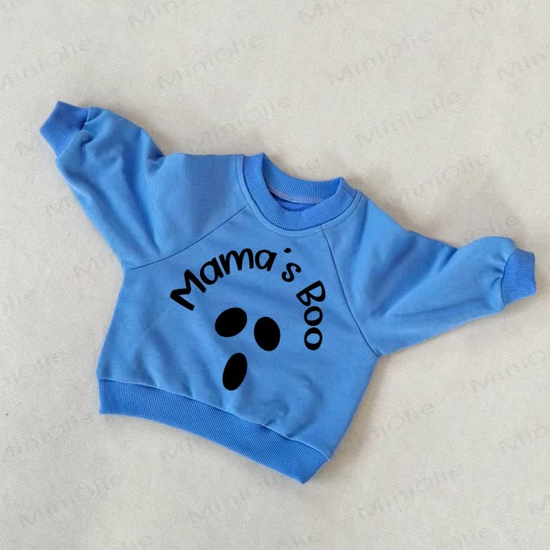 MAMA'S BOO Baby Toddler Blue Sweatshirt - Blue - 3-5T - image 1