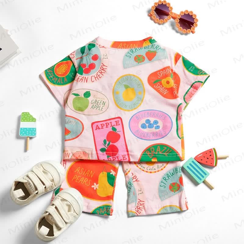 Baby Toddler Girl Fruit Labels 2-piece Set - image 3