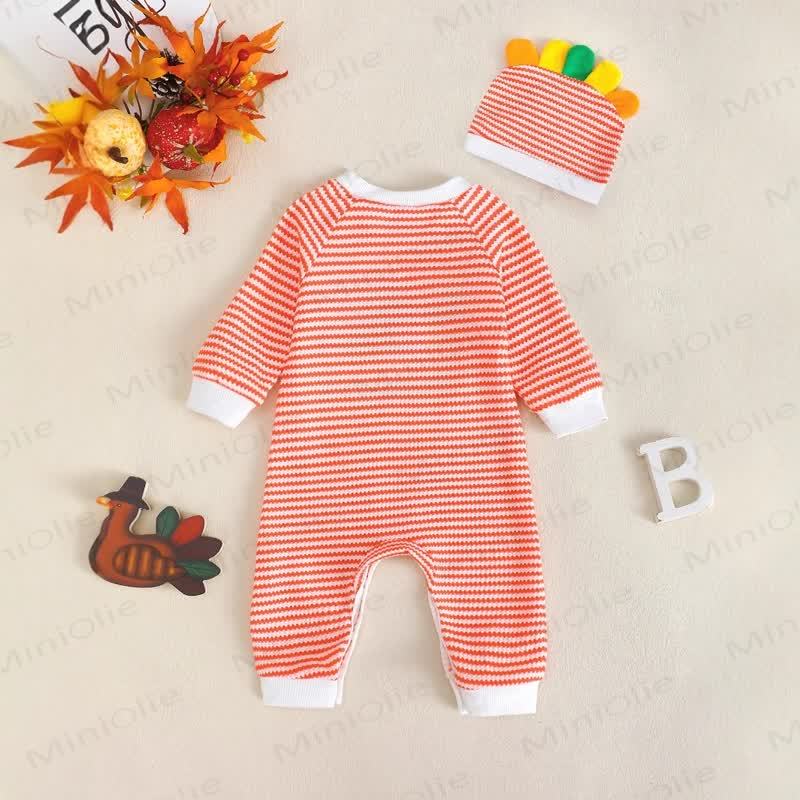 MY ST THANKSGIVING Baby Striped Romper - image 2