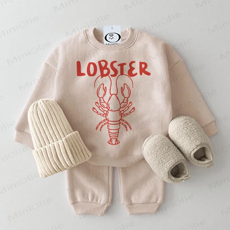 LOBSTER Baby 2-Piece Beige Set - Beige - 2-3T - image 1
