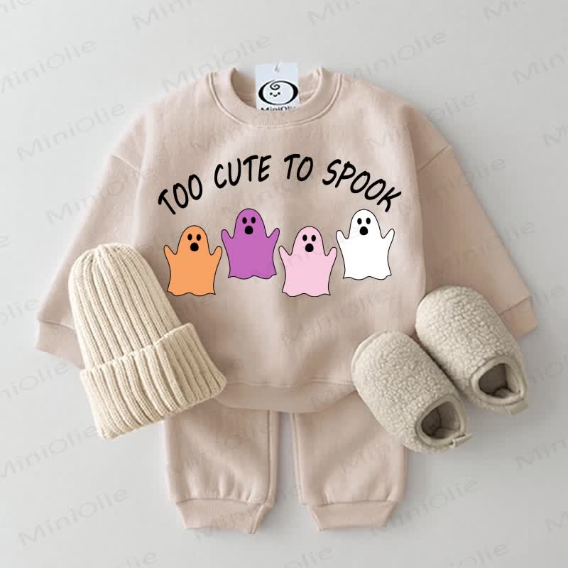 TOO CUTE TO SPOOK Baby 2-Piece Beige Set - Beige - 2-3T - image 1