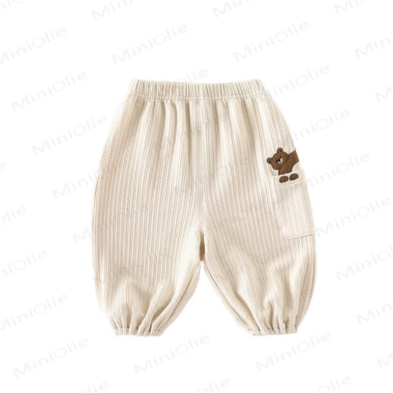 Toddler Animal Pocket Knit Pants - Beige - 5-7T - image 2