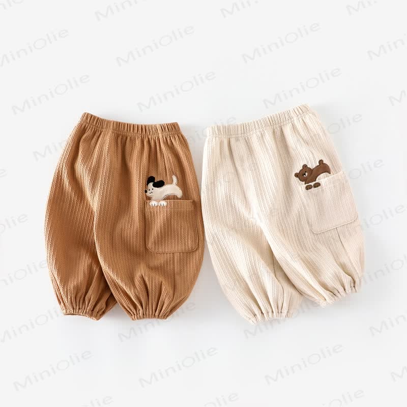 Toddler Animal Pocket Knit Pants - image 1