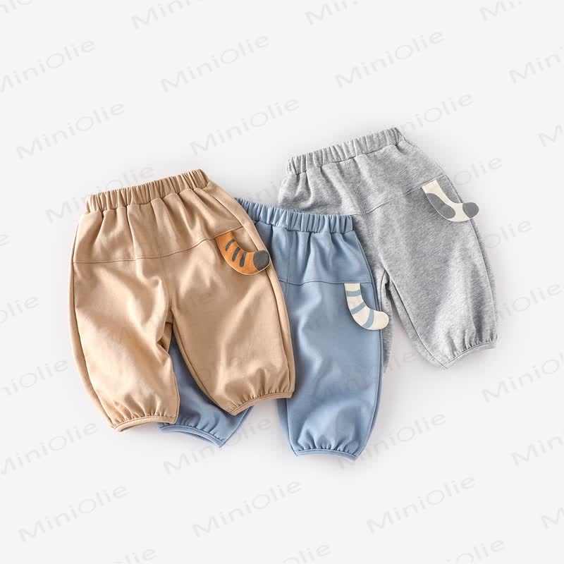 Toddler Animal Tail Solid Color Pants - image 1