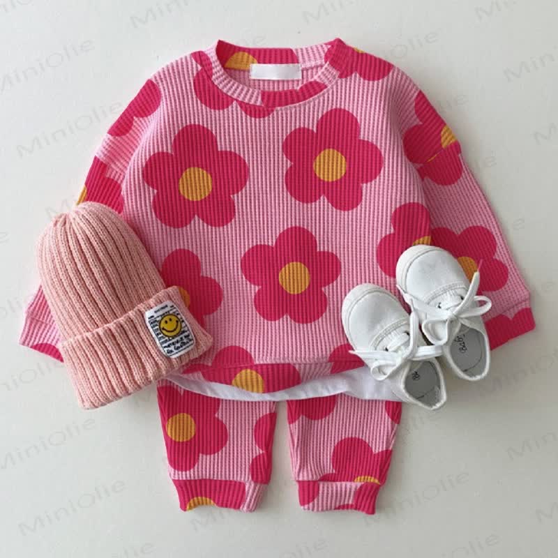 Baby Waffle Pink Sakura 2-piece Set - Pink - 18-24M - image 1