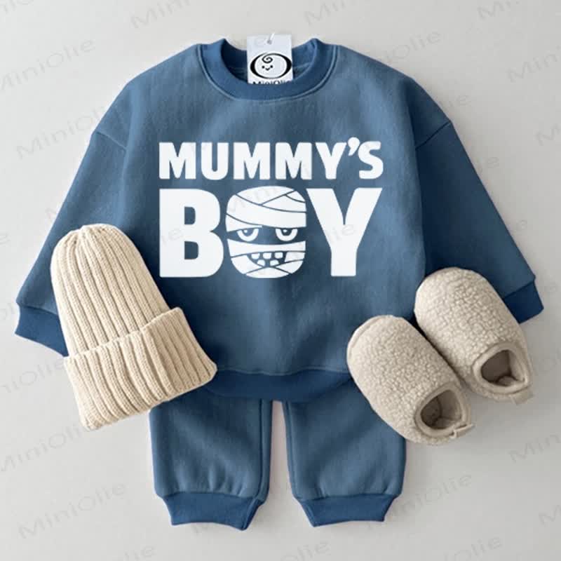 MUMMY'S BOY Baby 2-piece Blue Set - Blue - 2-3T - image 1
