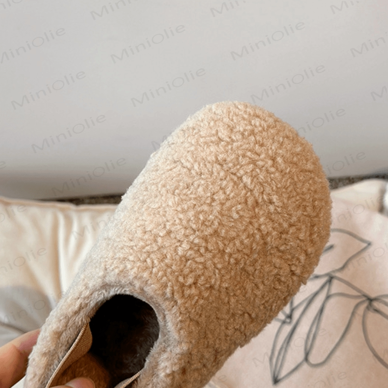 Toddler Fuzzy Slipper Plush Sandals - image 4