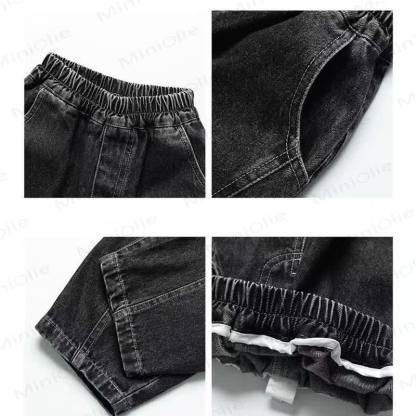 Toddler Boys Black Denim Pants - image 9
