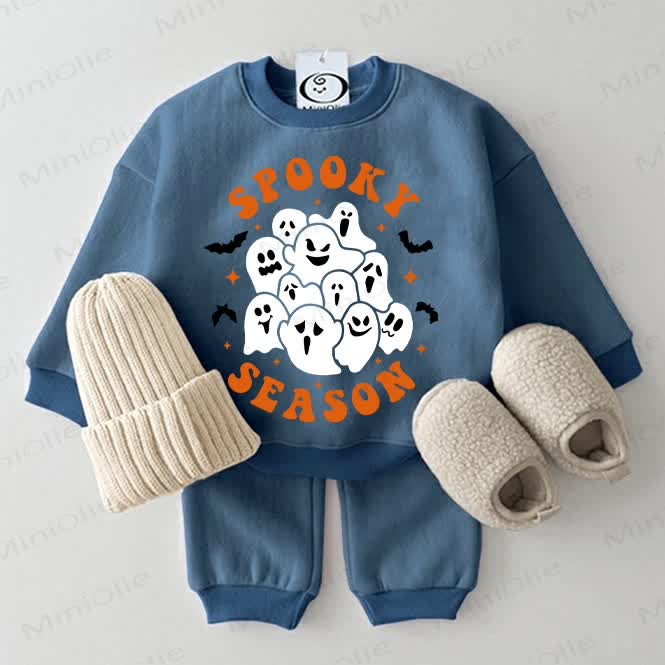 SPOOKY SEASON Baby 2-piece Blue Set - Blue - 2-3T - image 1