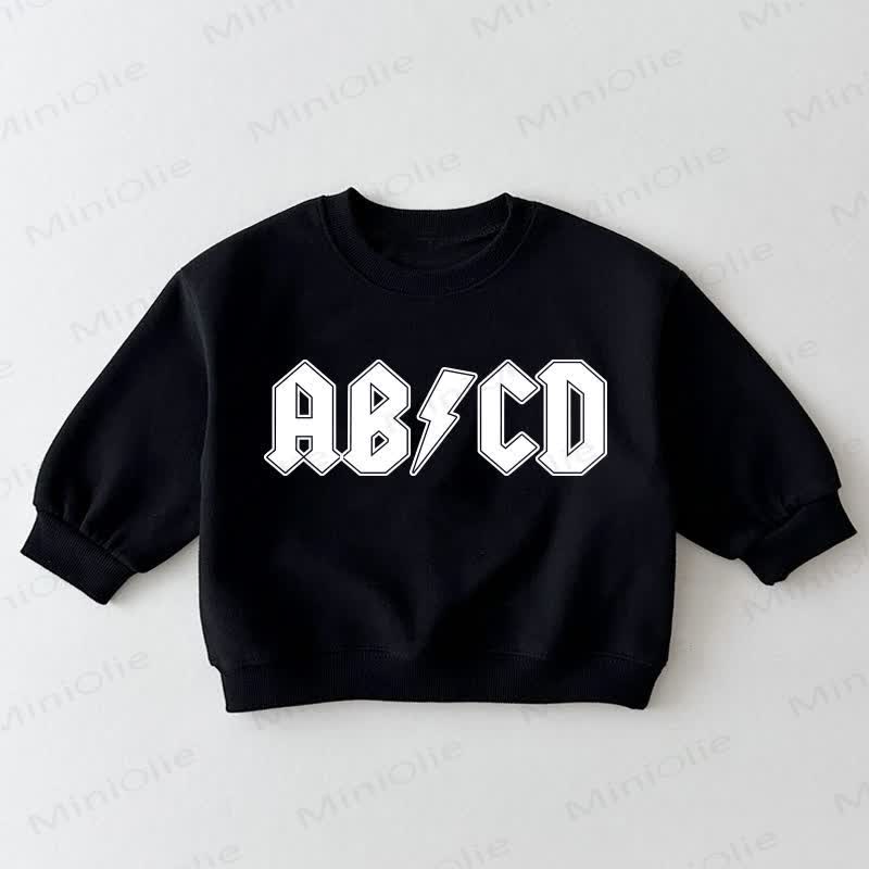 ABCD Baby Toddler Lightning Black Sweatshirt - Black - 3-5T - image 1