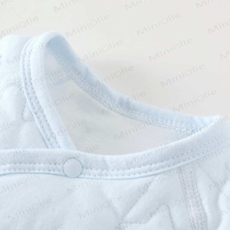 Baby Star Moon Cute Quilted Cotton Romper - image 3