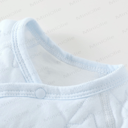 Baby Star Moon Cute Quilted Cotton Romper - image 3