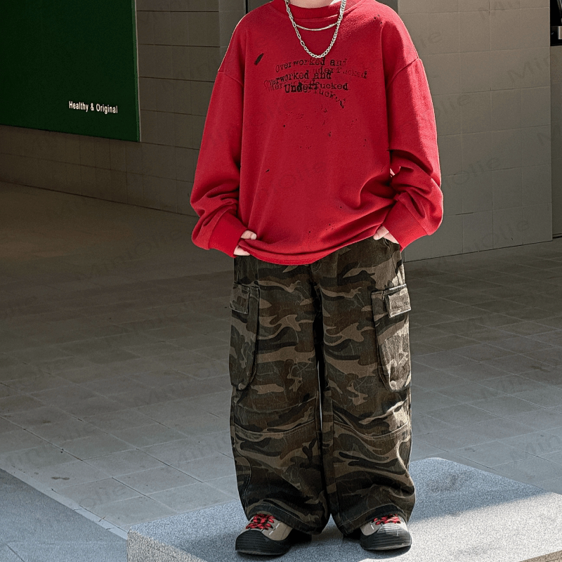 Toddler Boy Camouflage Worker Pants - image 2