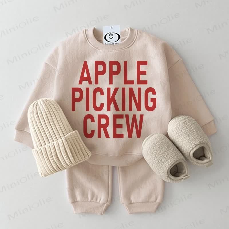 APPLE PICKING CREW Baby 2-piece Beige Set – MiniOlie