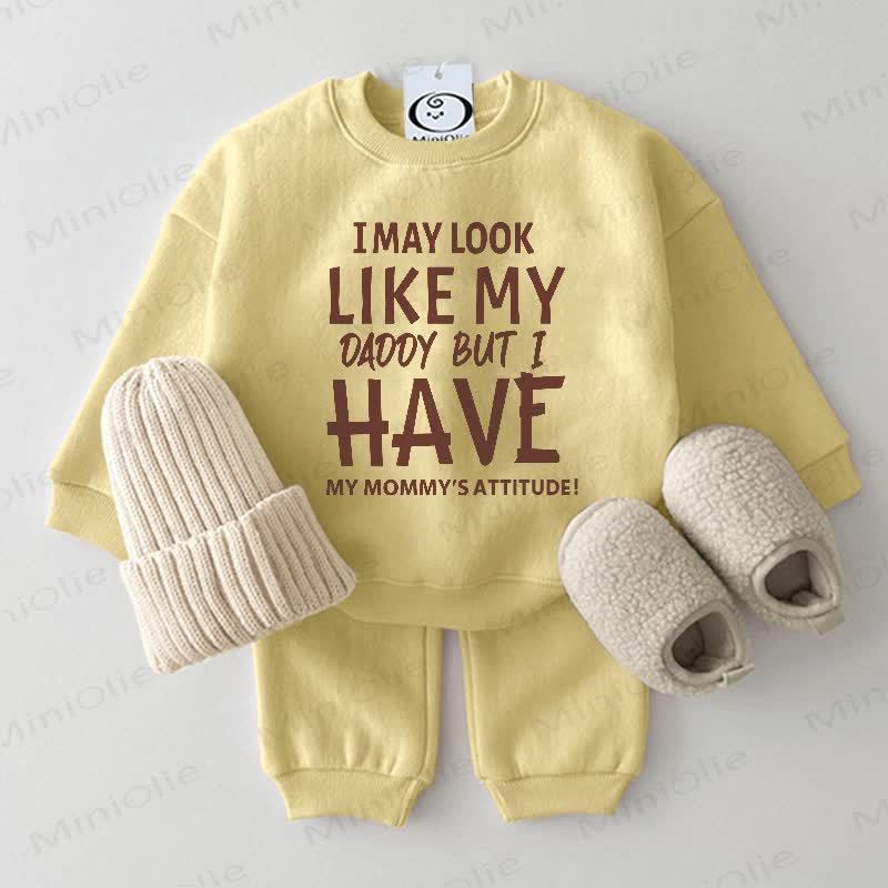 MAY LOOK LIKE MY DADDY Baby 2-Piece Set - Yellow - 2-3T - image 2