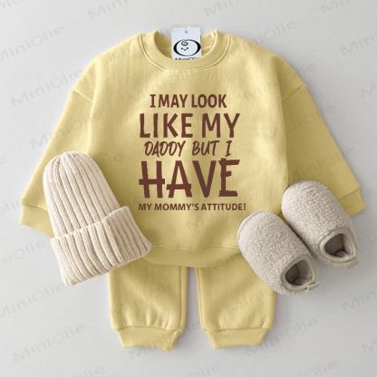 MAY LOOK LIKE MY DADDY Baby 2-Piece Set - Yellow - 2-3T - image 2