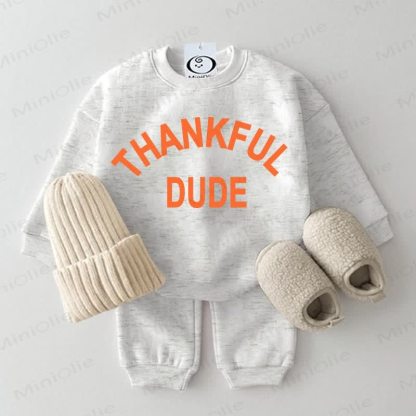 THANKFUL DUDE Baby 2-piece Light Grey Set - Light Grey - 2-3T - image 1