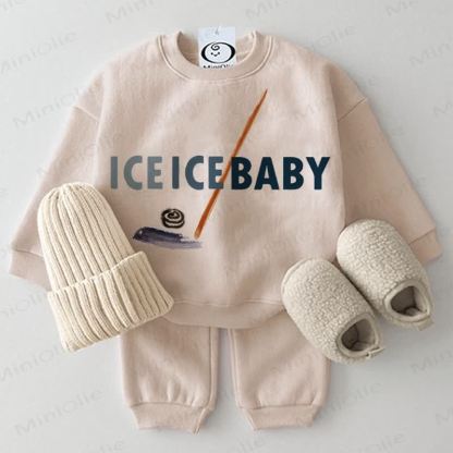 ICE ICE BABY Baby Hockey 2-piece Beige Set - Beige - 2-3T - image 1
