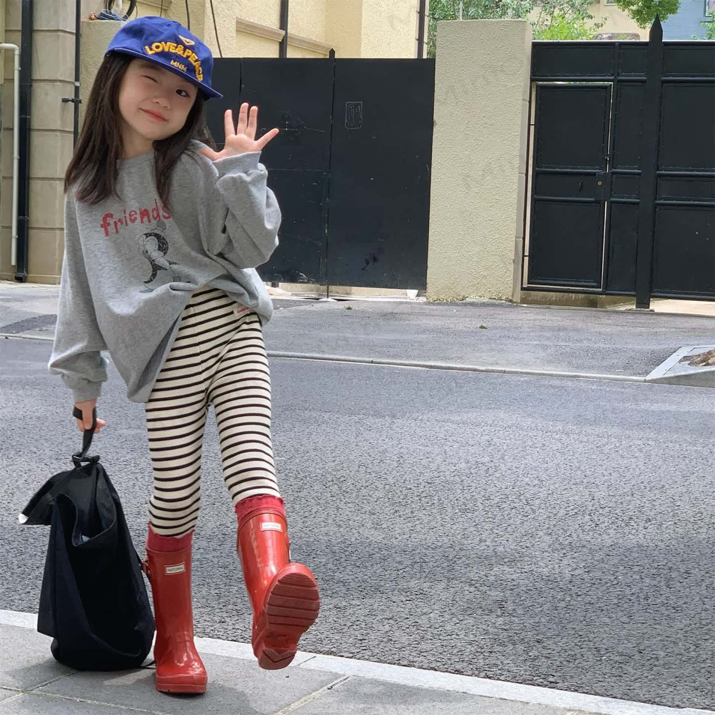 Baby Toddler Girl Striped Leggings - image 4