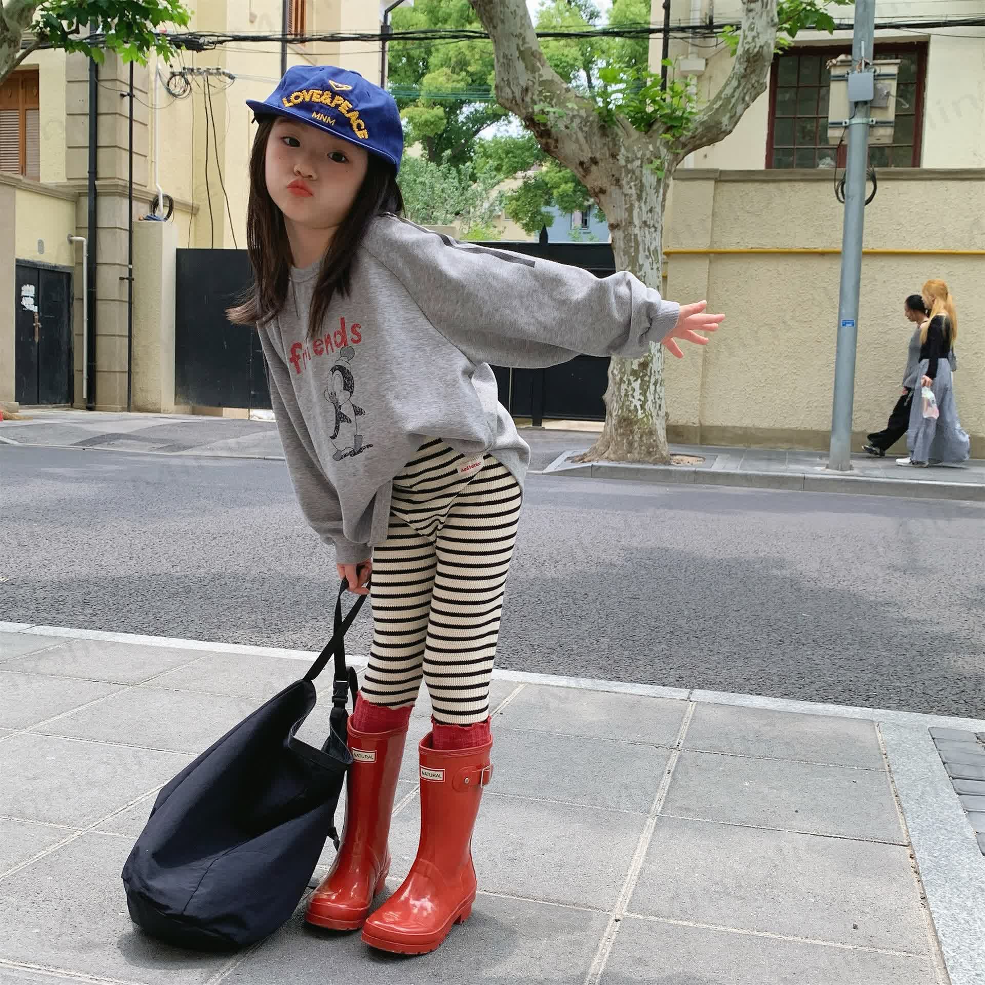 Baby Toddler Girl Striped Leggings - image 3