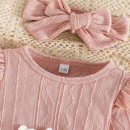Baby Flower Bodysuit Headband Socks - image 13
