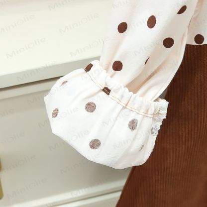 Baby Toddler Dot Bear Fake 2pcs Dress - image 7