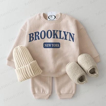 BROOKLYN NEW YORK Baby 2-piece Beige Set - Beige - 2-3T - image 1