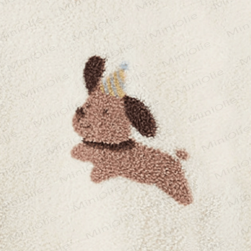 Baby Plush Puppy Hooded Romper - image 4