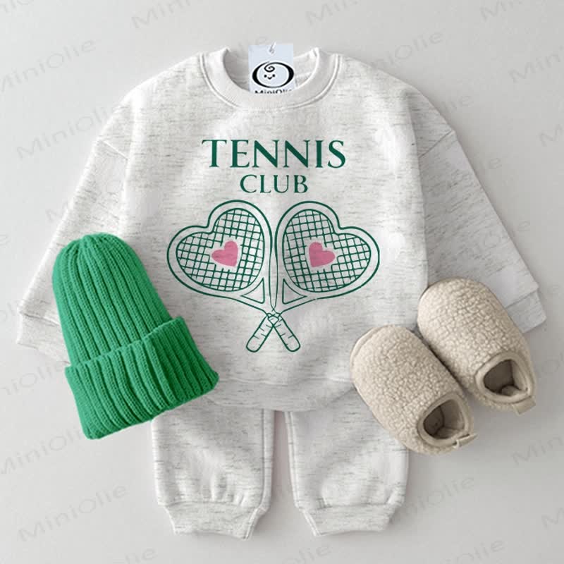 TENNIS CLUB Baby 2-piece Light Grey Set - Light Grey - 2-3T - image 1